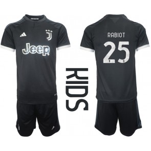 Juventus Adrien Rabiot #25 Koszulka Trzecich Dziecięca 2023-24 Krótki Rękaw (+ Krótkie spodenki)